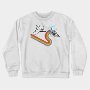 Retro 70s/80s Style Rainbow Surfing Wave Bali Crewneck Sweatshirt